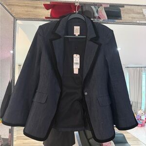 Cinq a Sept Ariane Contrast-Trim Blazer